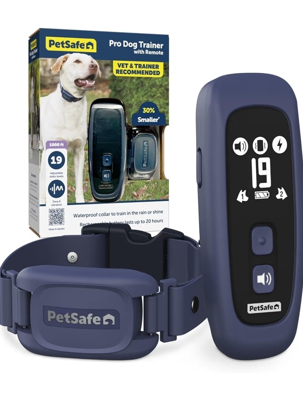 PetSafe Pro Dog Training Collar with Remote, 1000ft Range, Static/Tone/Vibration